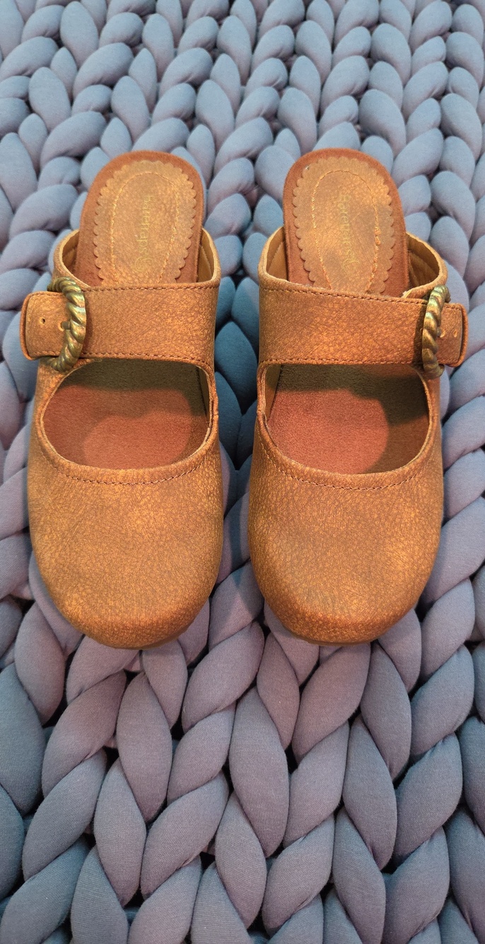 Baretrap Brown Slip-On Wedge Shoe